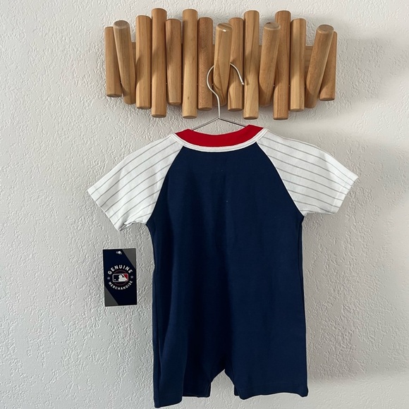 Atlanta Braves Boys Romper Authentic 12 months Baseball - Picture 2 of 6